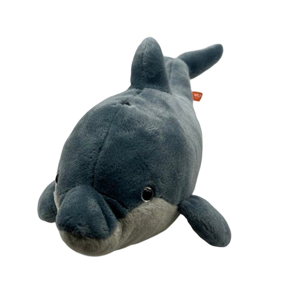 Wild Republic Dolphin Plush Stuffed Animal Ocean Sea Creature Toy Blue Grey 12"